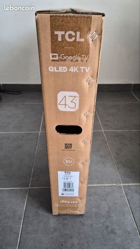 Téléviseur neuf Tcl Qled 4K 43" (image 3)