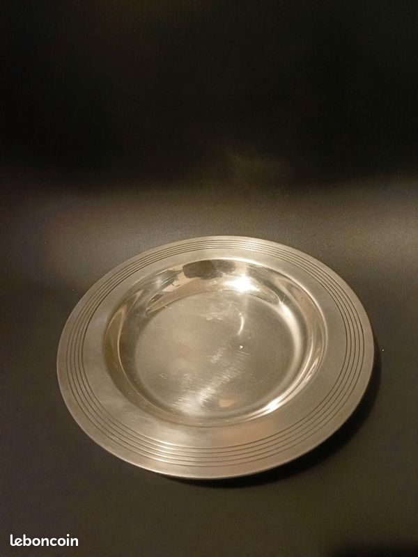 Dessous verre métal argenté - France