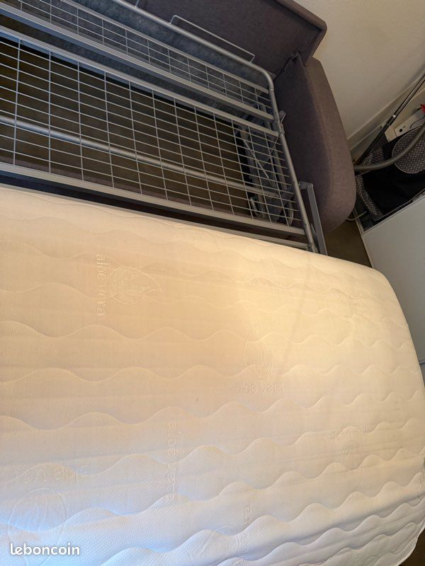 Canapé convertible rapido gris tbé matelas confort (image 7)