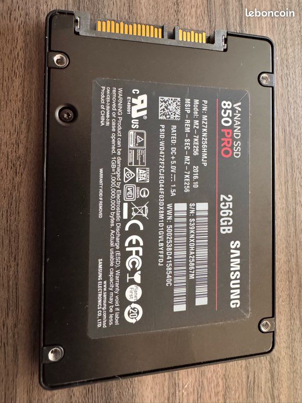 Disque dur SSD 256GO Samsung (image 2)