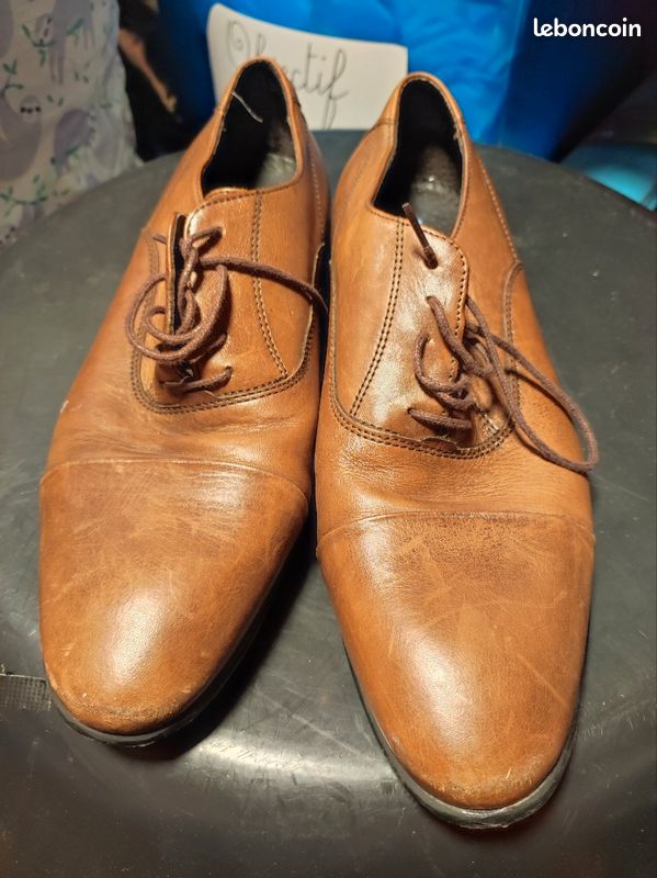 Chaussures André Talons Hauts Cuir Et Daim Noir - Taille 35, Neuf Sans Emballage