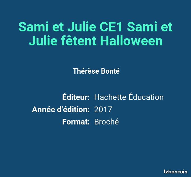 Sami et Julie CE1 Sami et Julie fêtent Halloween - Thérèse Bonté (image 2)