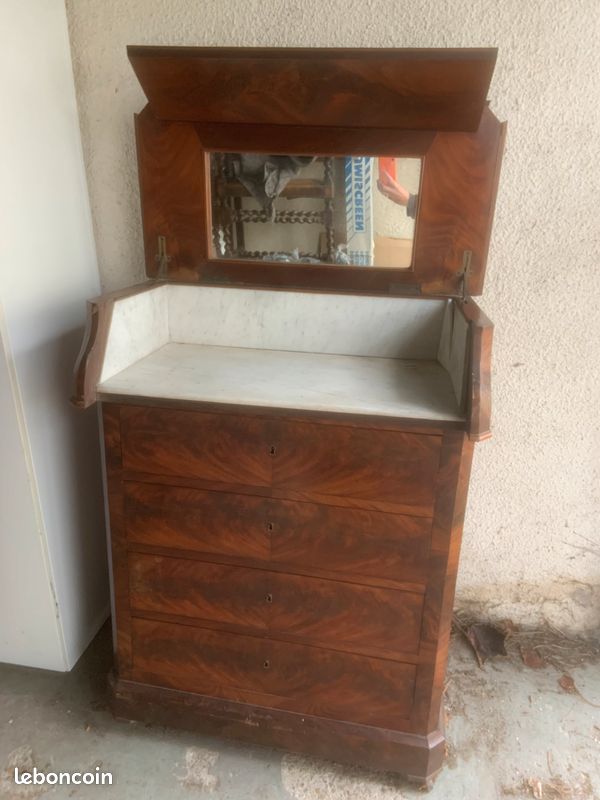 Meuble de toilette ancien (image 2)