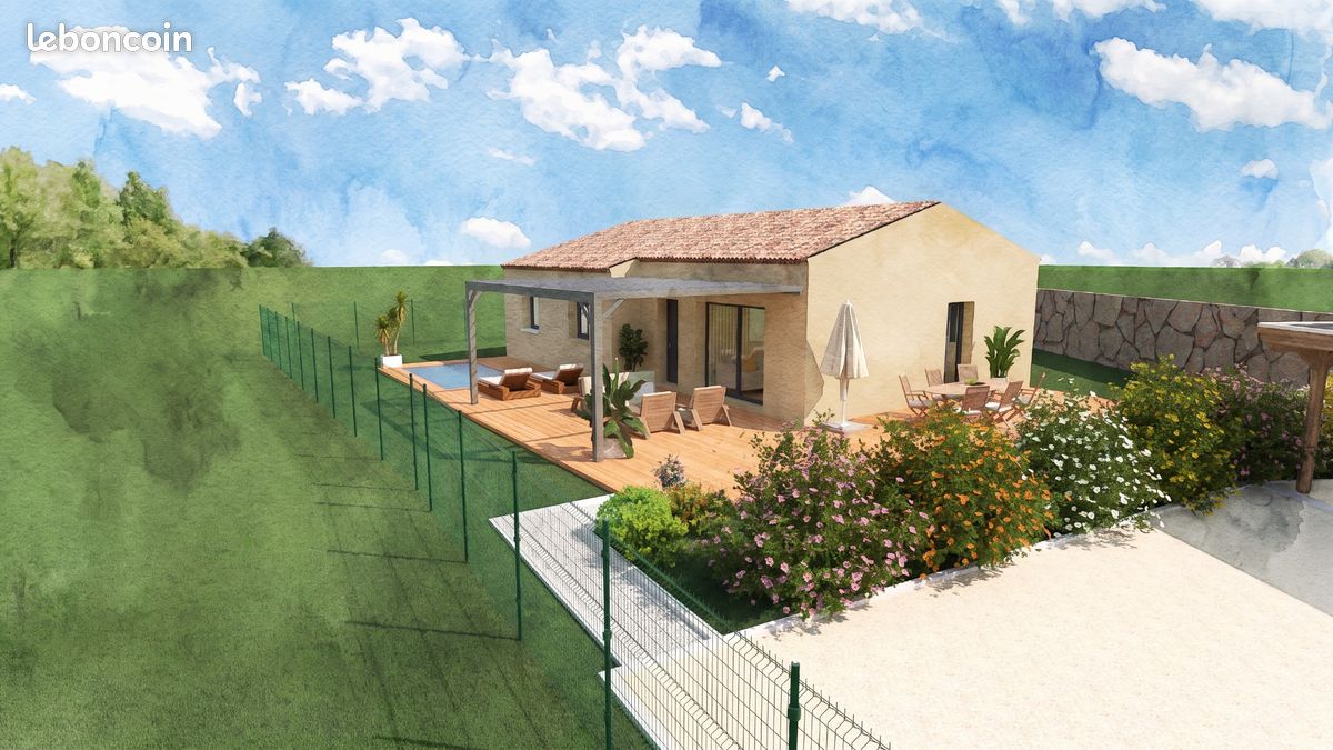 Lauris terrain 940 m² permis 91m² accepté et purgé étude de sol g2 · 389 400 €