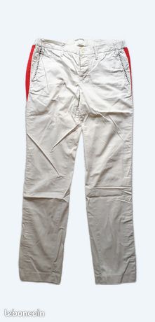 Pantalon Jogger écru Zadig & Voltaire Taille 38 - Bande Rouge - Neuf Avec étiquettes
