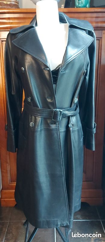 Manteau cuir (agneau plongé) de marque Absolu - Neuf (image 1)