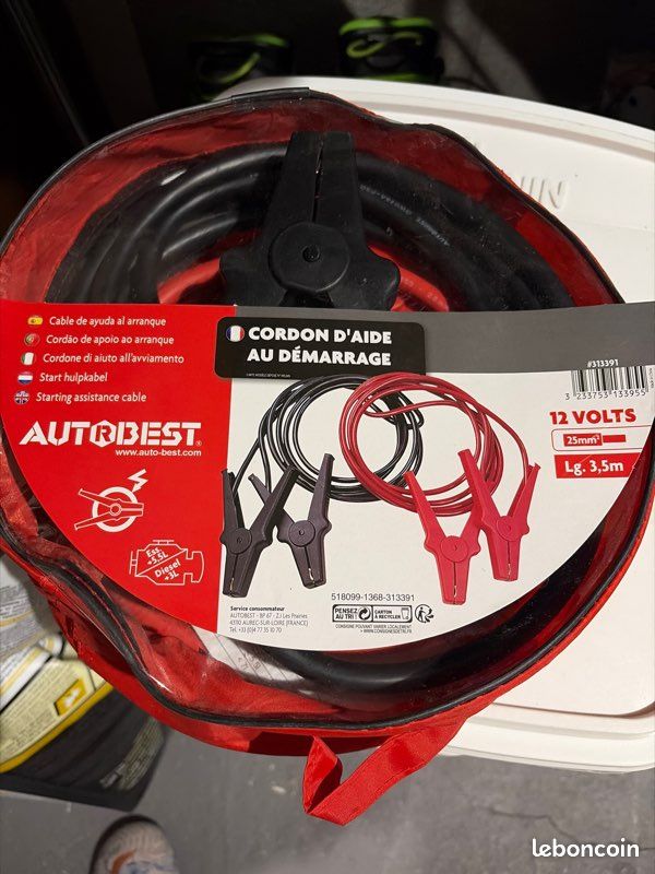 Câble de démarrage batterie - Équipement auto