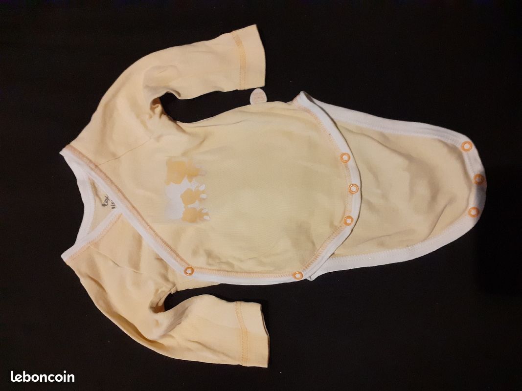Ensemble 3 bodys mixte taille naissance (image 2)