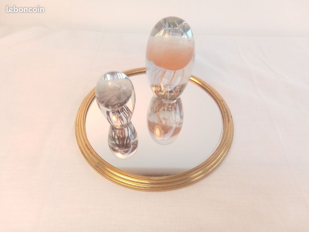 Plateau Miroir Laiton Année 50 (image 2)