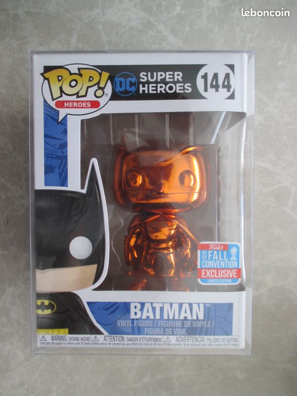 POP FUNKO 144 BATMAN chrome orange Figurine Collection