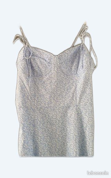 Robe fleuri bleu (image 1)
