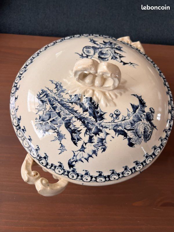 Soupière légumier chardon bleue de Gien (image 2)