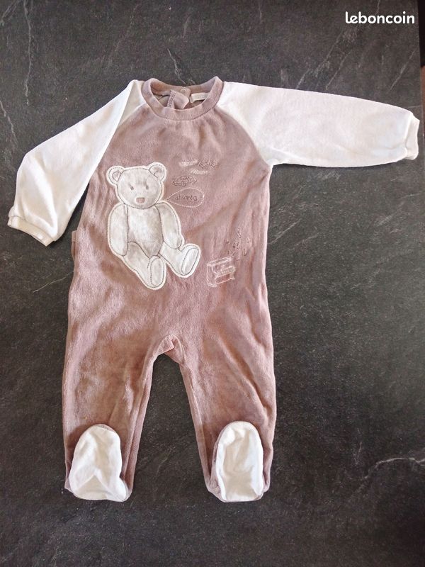 Pyjamas velours et coton (image 2)