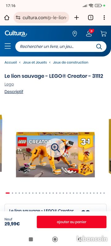 Lego creator 3 en 1 31112 (image 3)