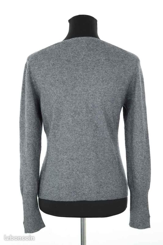 Pull Gris En Cachemire Gerard Darel - Taille L - Femme