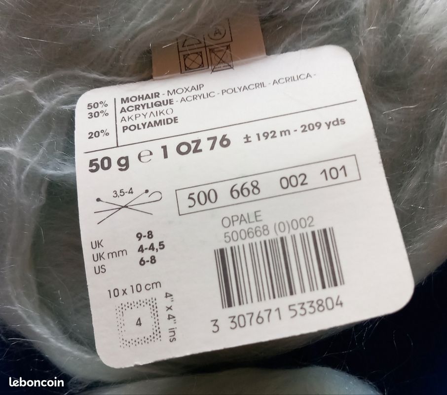Lot De 4 Pelotes Phildar Exotic Turquoise - Viscose - Aiguille 3,5 - Neuf Sans étiquette