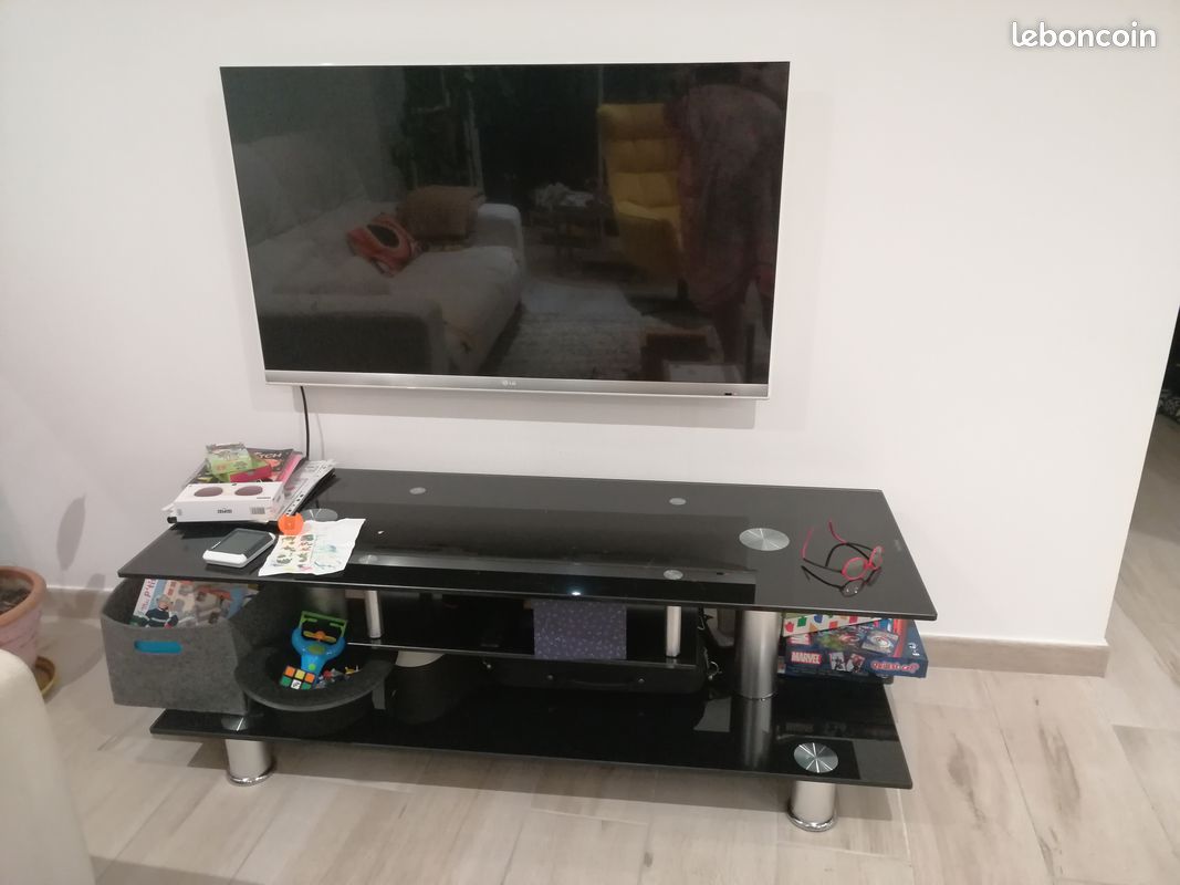Meuble tv verre trempé (image 3)