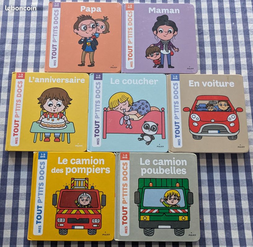 7 livres Mes Tout P'tits Docs édition Milan (image 1)