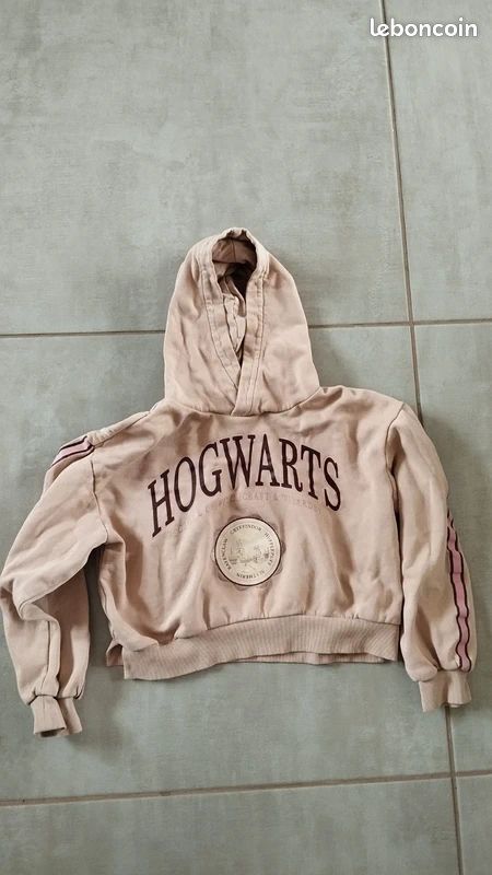 Sweat a capuche court h&m taille 10/11 ans fille Vêtements