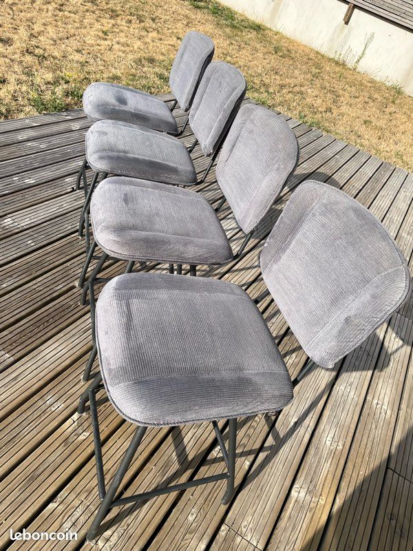 Lot de 4 chaises hautes pour îlot (image 1)