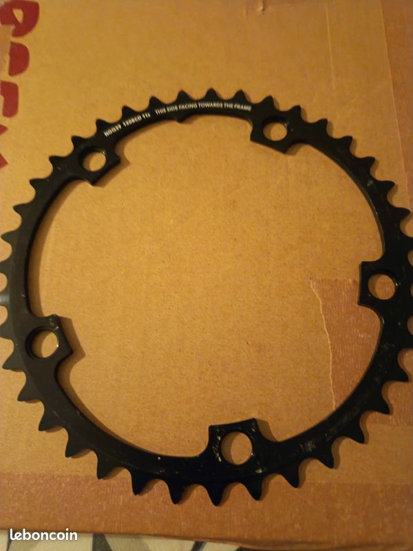 Plateau Vélo Piste Fixie En Fibre De Carbone - BCD144 - 49 Dents - Pour Vélo à Pignon Fixe