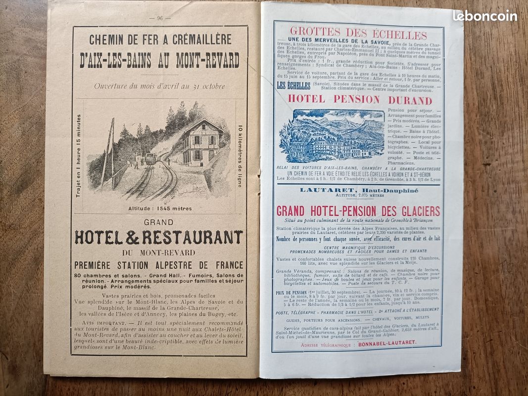 La Savoie pittoresque. Livret-Guide illustré. Chambéry, 1899. Bel exemplaire (image 5)