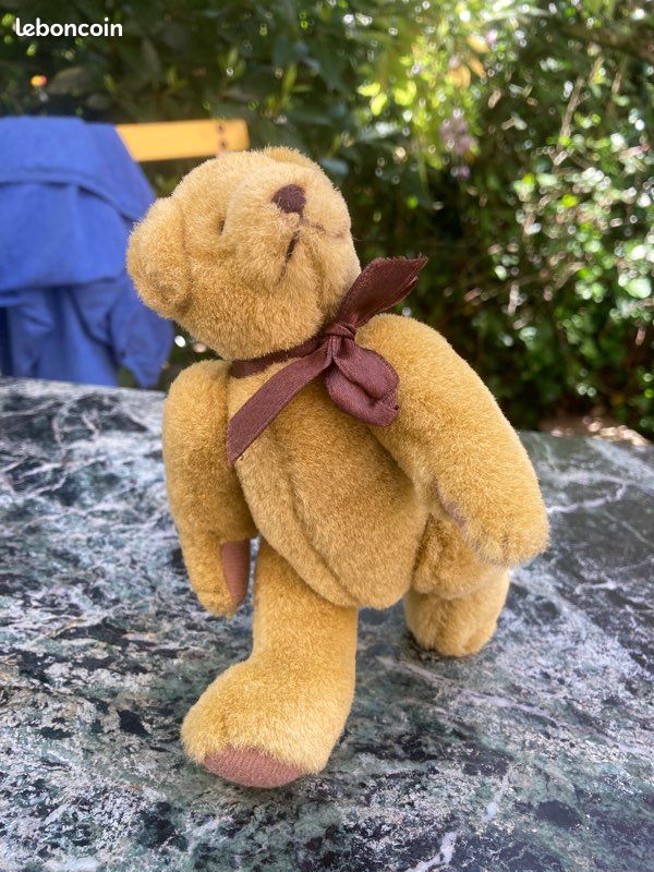 JOUET OURS EN peluche Ancien Vintage années 50 articulé paille 49 cm