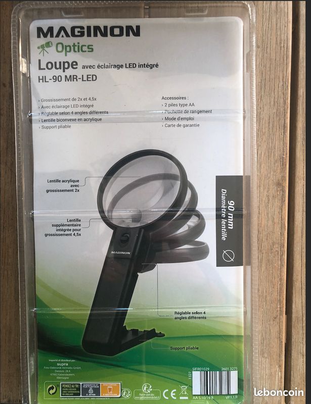 Loupe avec éclairage led neuf (image 2)