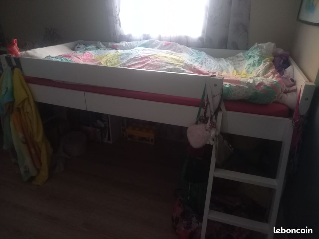 Lit superposé enfant avec matelas (image 1)