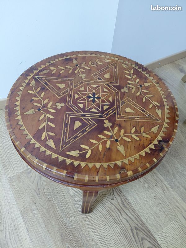 Table marocaine en marqueterie - authenique et raffinée (image 2)