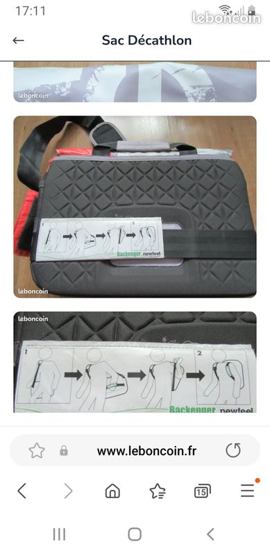 Sacoche/ sac à dosDecathlon (image 5)