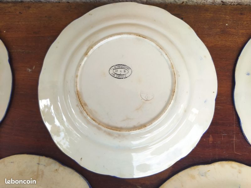 5 assiettes parlantes Mousquetaires HB de Choisy le roi (image 13)