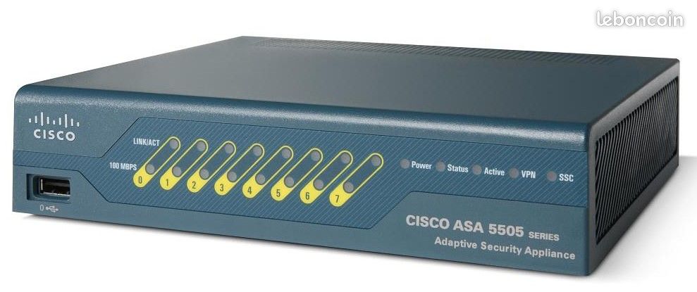 Hub de sécurité Cisco ASA 5505 Adaptive Security Appliance (image 1)