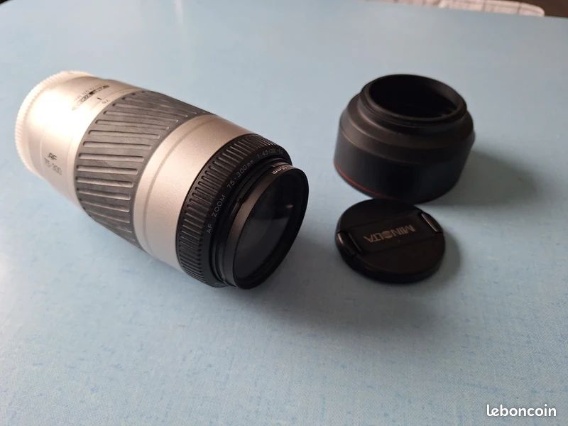 Objectif Konica Minolta AF 75-300mm Pour Reflex – Bonne état, Optique Propre