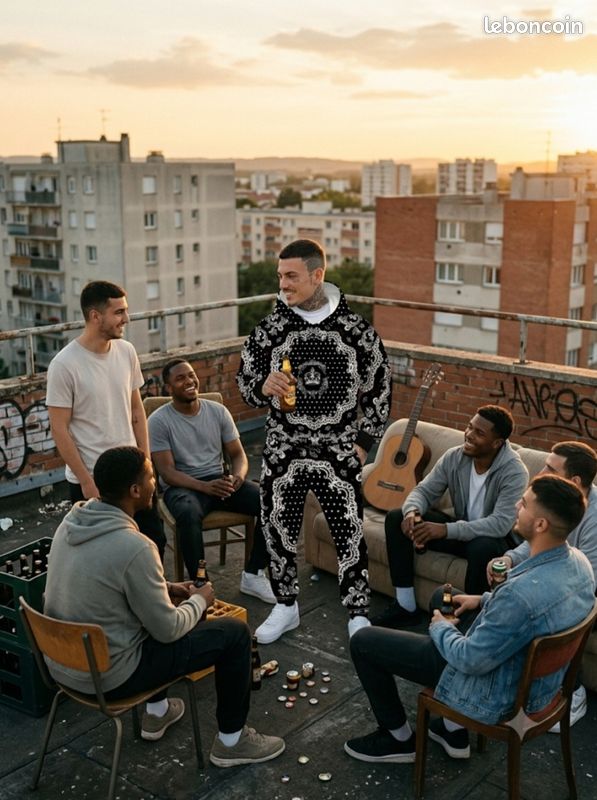 Ensemble sweat-shirt d'été unique en deux parties : haut et bas (image 2)