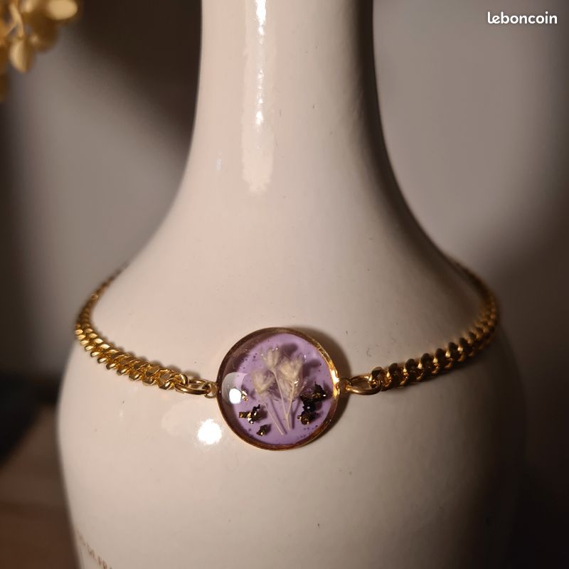 Bracelet acier inoxydable et resine uv (image 5)
