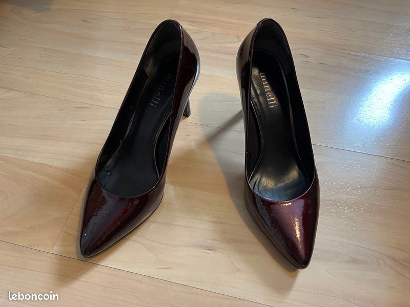 Escarpins cuir verni (image 4)