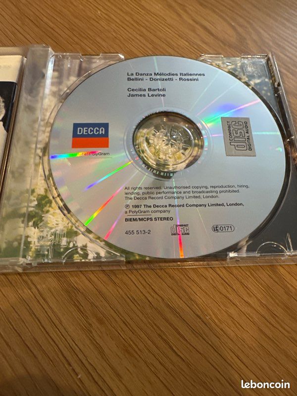 CD Cecilia BARTOLI - La Danza Mélodies Italiennes • James Levine piano (image 3)