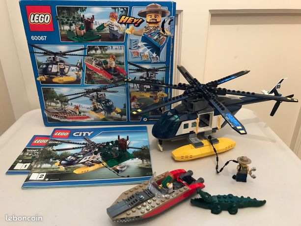 LEGO CITY poursuite en hélicoptère de police (60067) Jeux Jouets