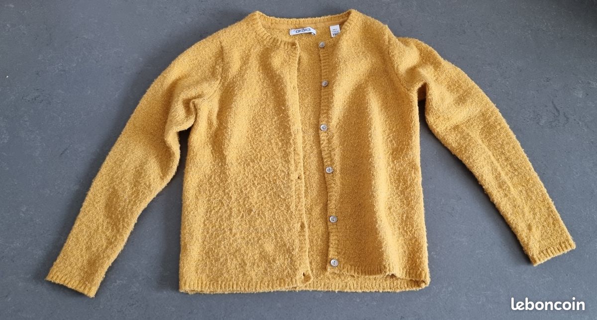 Gilet doré pailleté 6ans fille Okaidi (image 1)