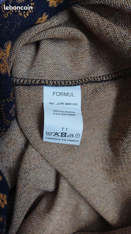 Jupe Jakfleur ocre marque "Formul" neuve, Taille 1 (34/36) (image 10)