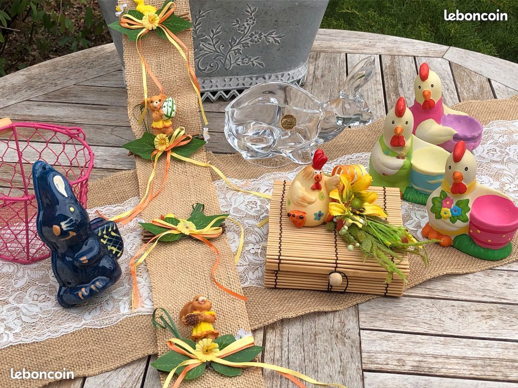 Lot De 8 Pics Cocktail Pâques Lapin En Marbre Blanc Et Or (neufs)