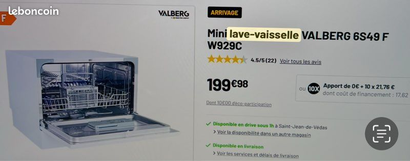Mini lave vaisselle (image 3)