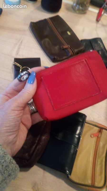 Neuf-et Occasions-9porte monnaies cuir+1porte clefs cuir de veau neuf (image 4)