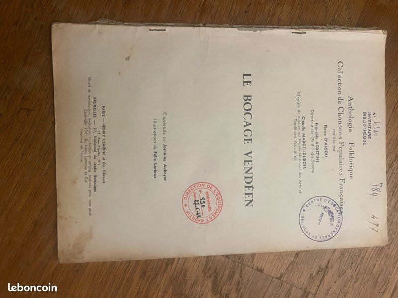 Titre : Rare : Portfolio Folklore Français - Chansons & Danses - Illus. F. Lorioux (image 9)