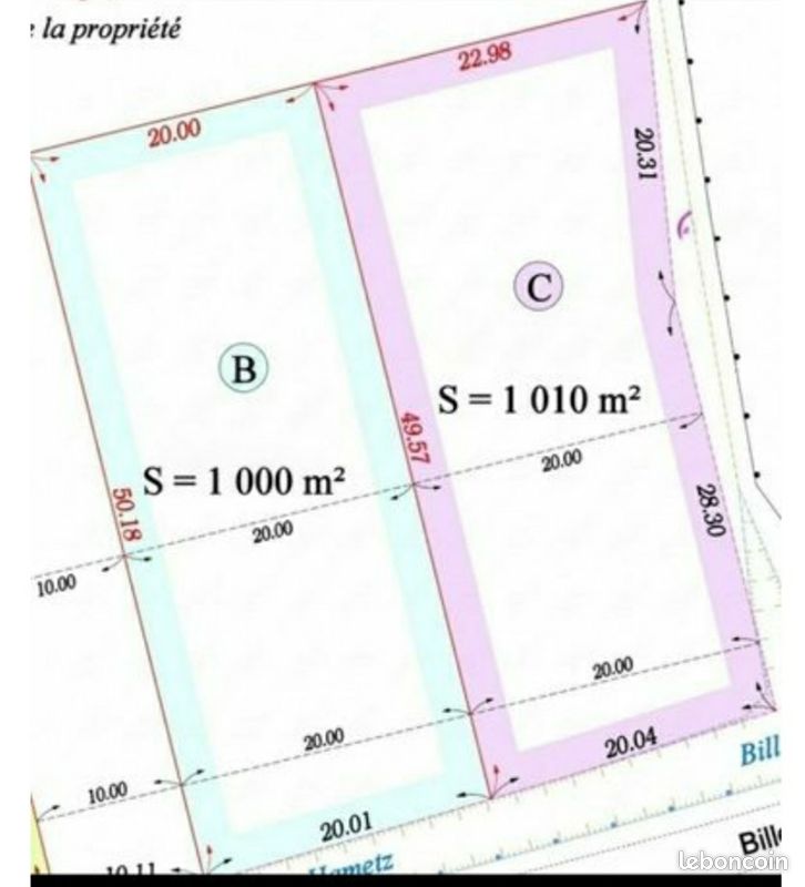 Terrain 1000 m² · à Saint-Venant · 70 000 €