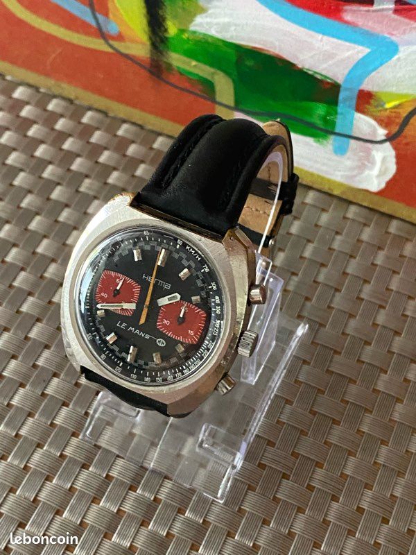 Chronographe mécanique vintage HERMA LE MANS (image 7)