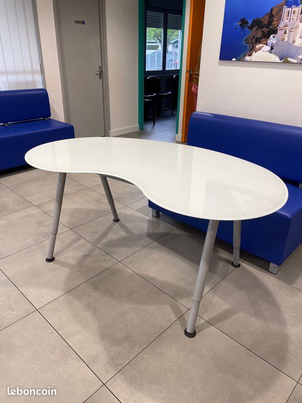 Grand bureau en verre (image 2)