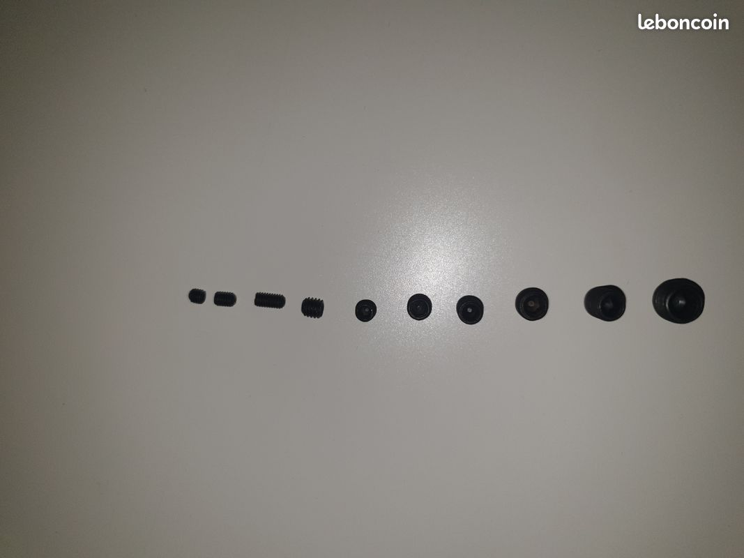 Boite de 125 vis à tête hexagonale en acier, diamètre 8 à 3 mm (image 2)
