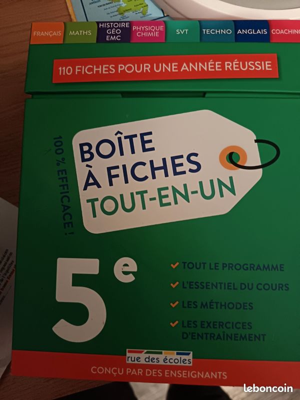 Boîte à fiches 5 eme (image 1)